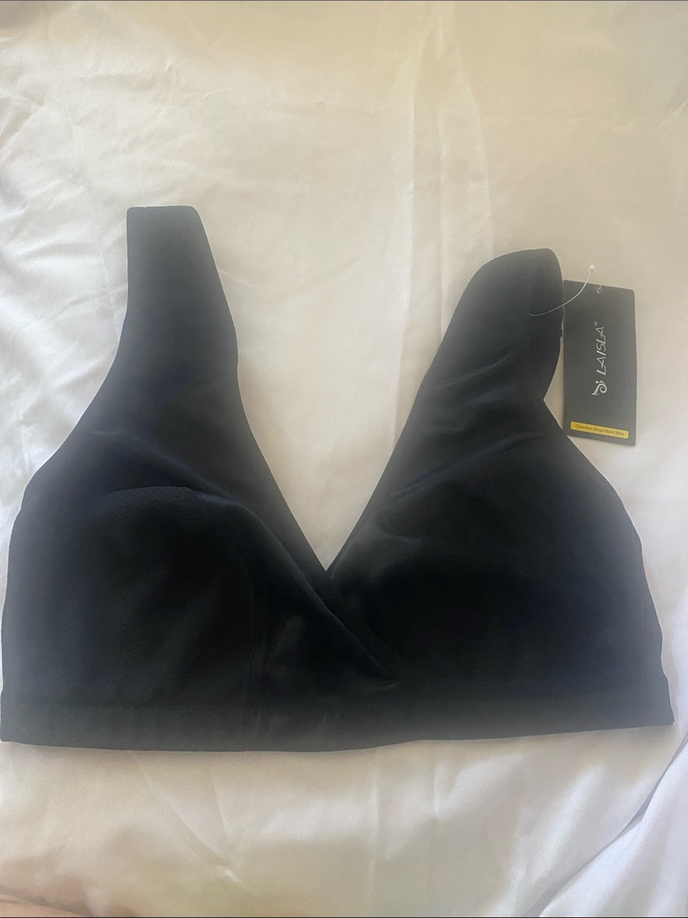 LAISLA Black Seamless Supportive Bralette Size 36E